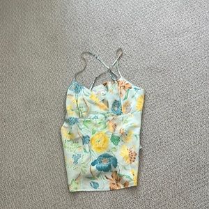 (NWOT) Banana Republic Floral sleeveless top